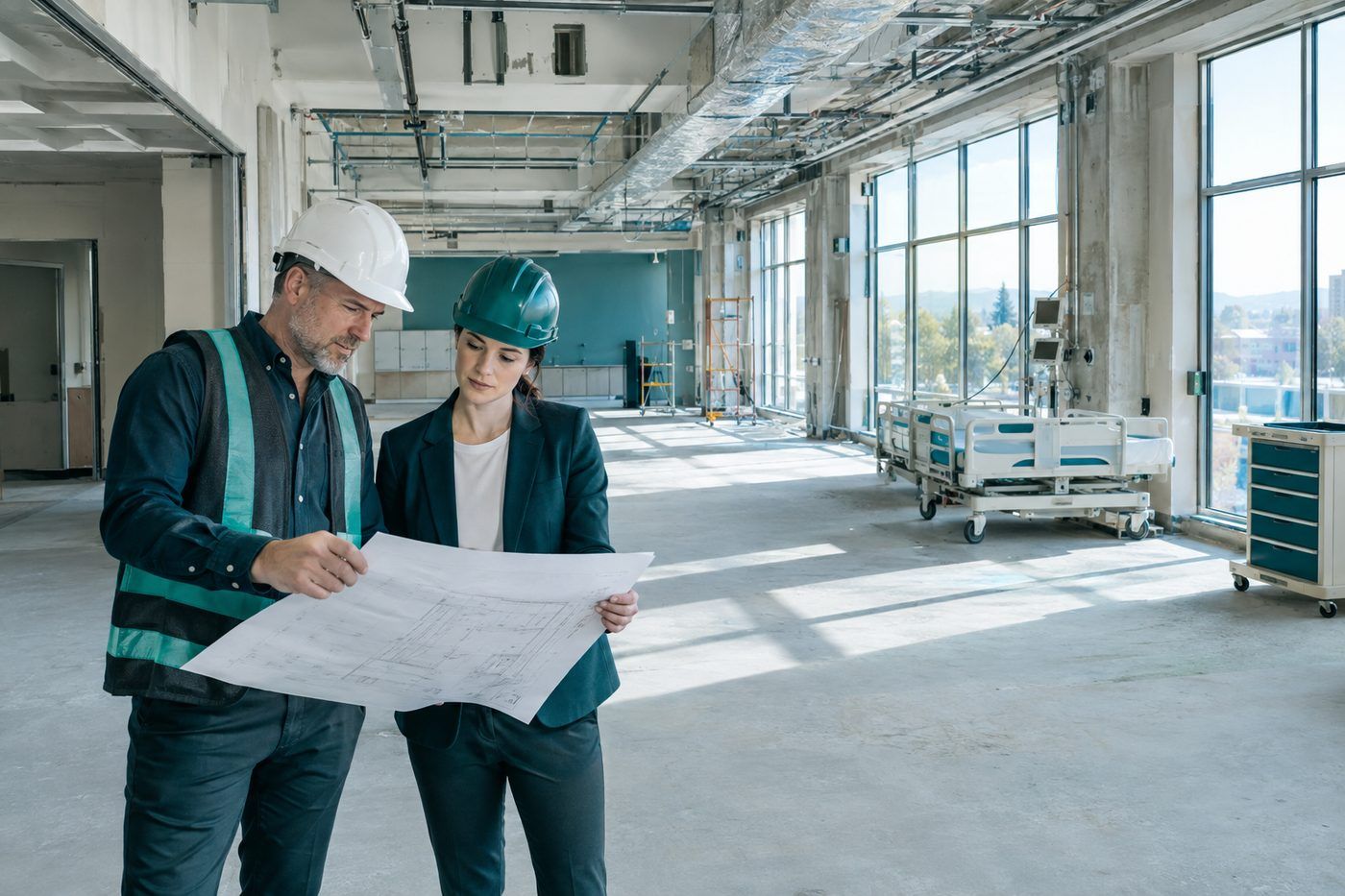 Medical facility under construction
